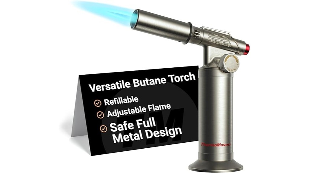 refillable metal cooking torch