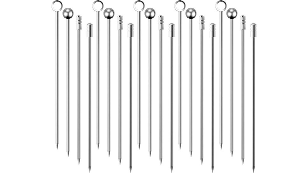 reusable stainless steel picks