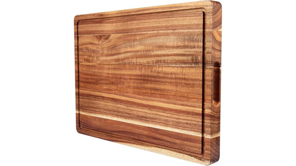 reversible acacia wood board