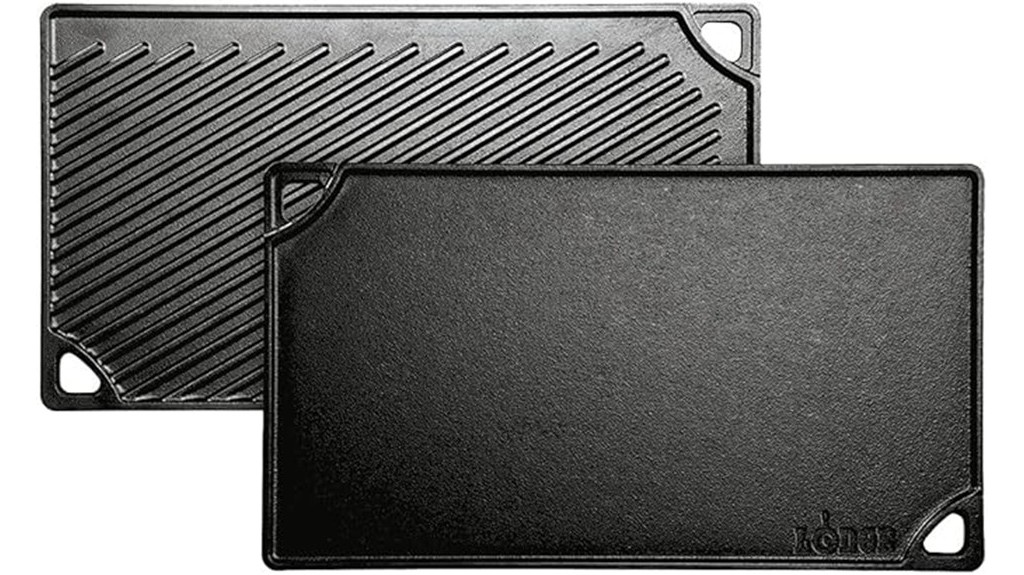 reversible cast iron grill