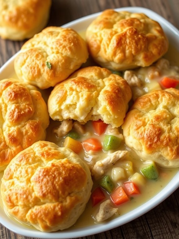 savory chicken biscuit dish