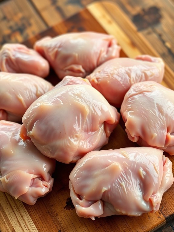 selecting quality chicken thighs