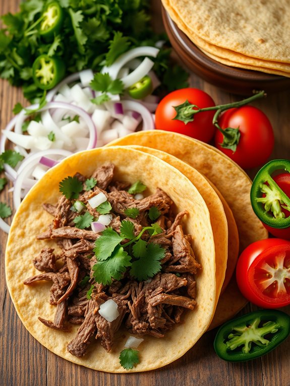 shredded beef taco ingredients