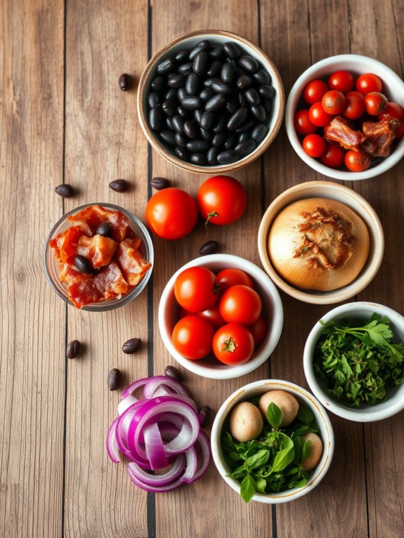 smoky flavorful baked beans