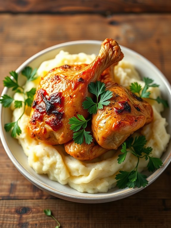 southern style chicken and potatoes