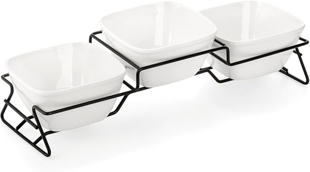 square bowl chip dip