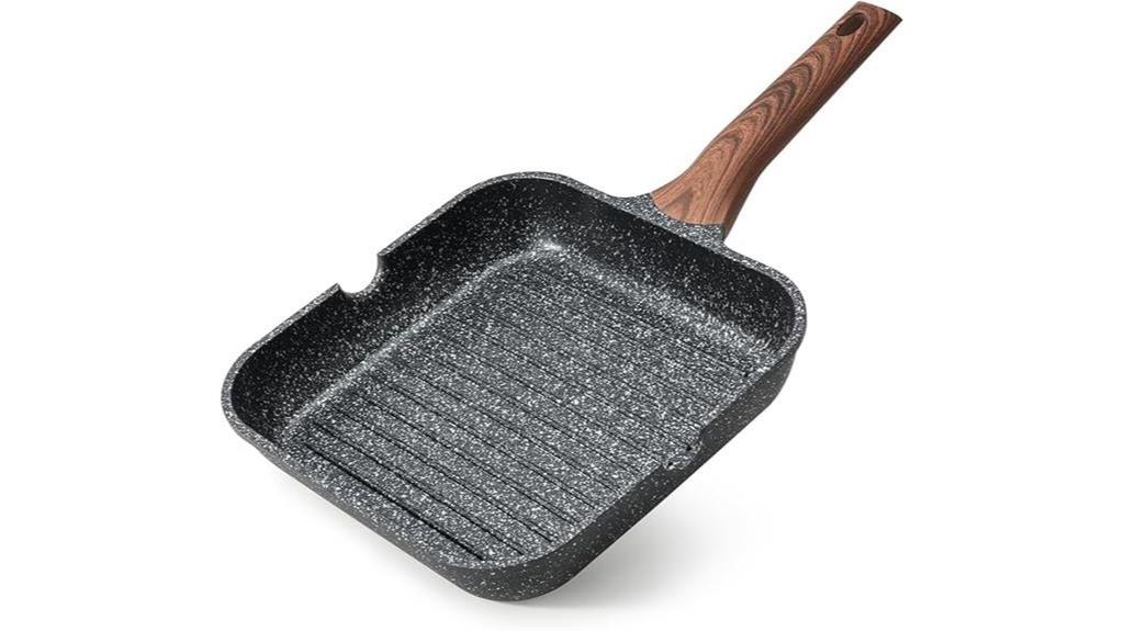 square nonstick grilling pan