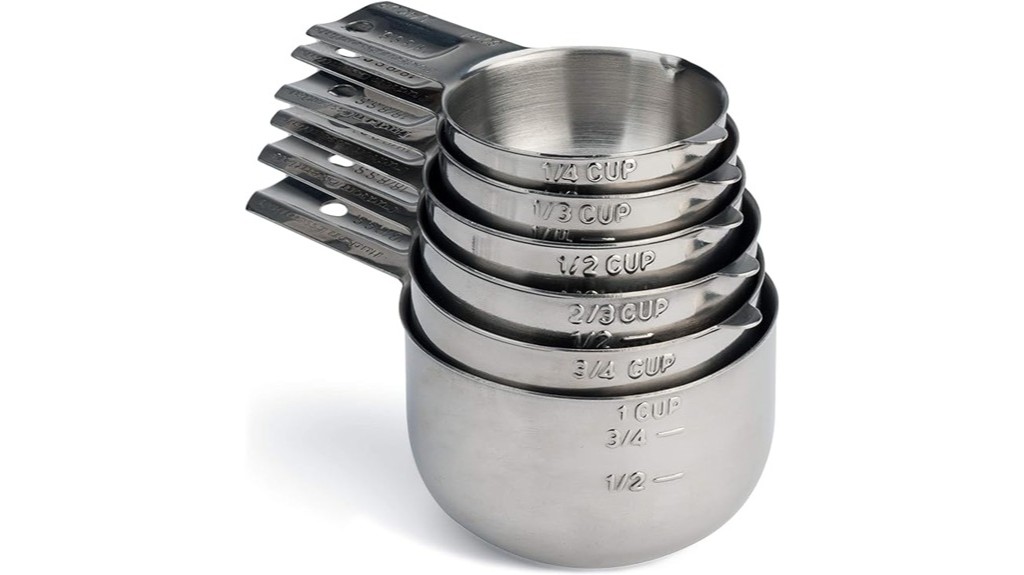 stainless steel measuring cups set