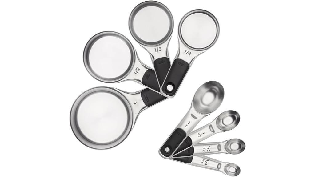 stainless steel measuring set