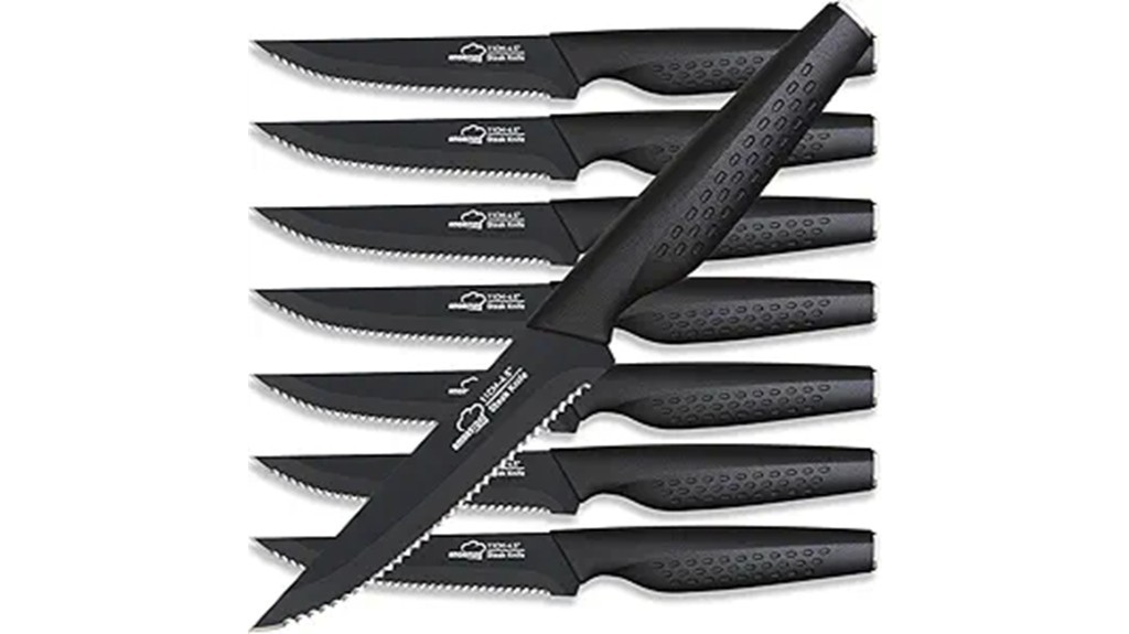 stainless steel serrated steak knives