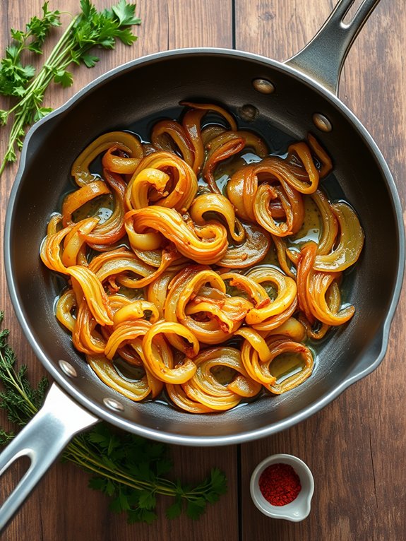 sweetening the golden onions