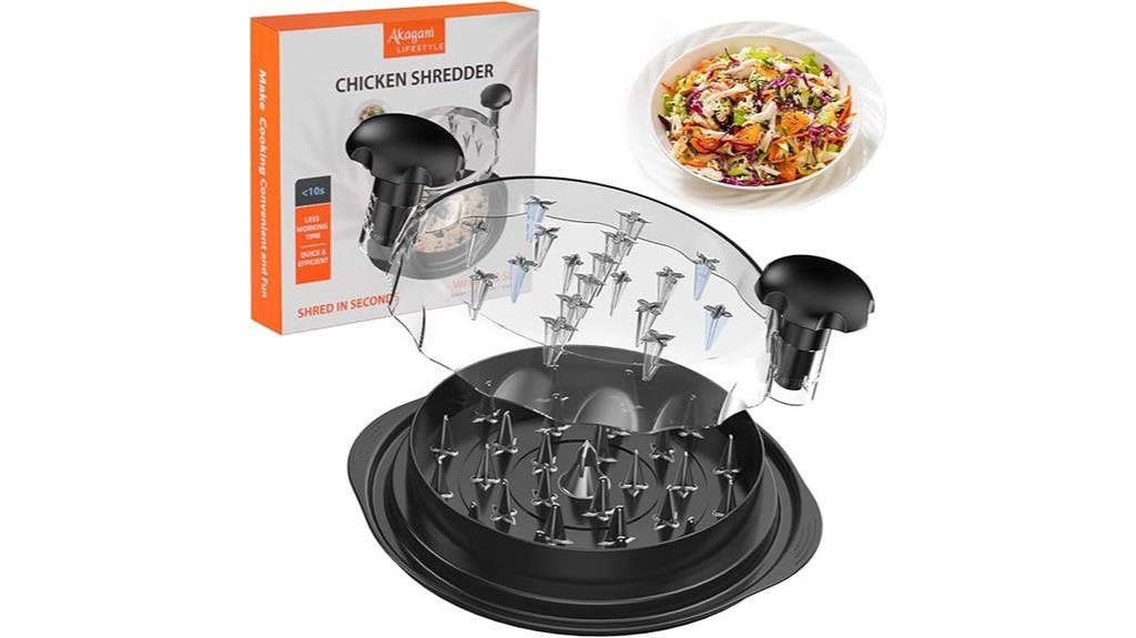 transparent lid chicken shredder