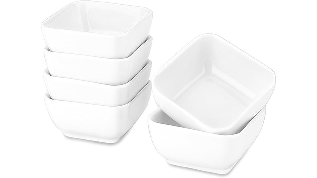 ultra strong ceramic dip bowls