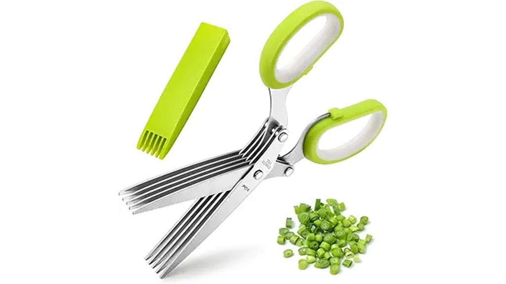 versatile 5 blade herb scissors