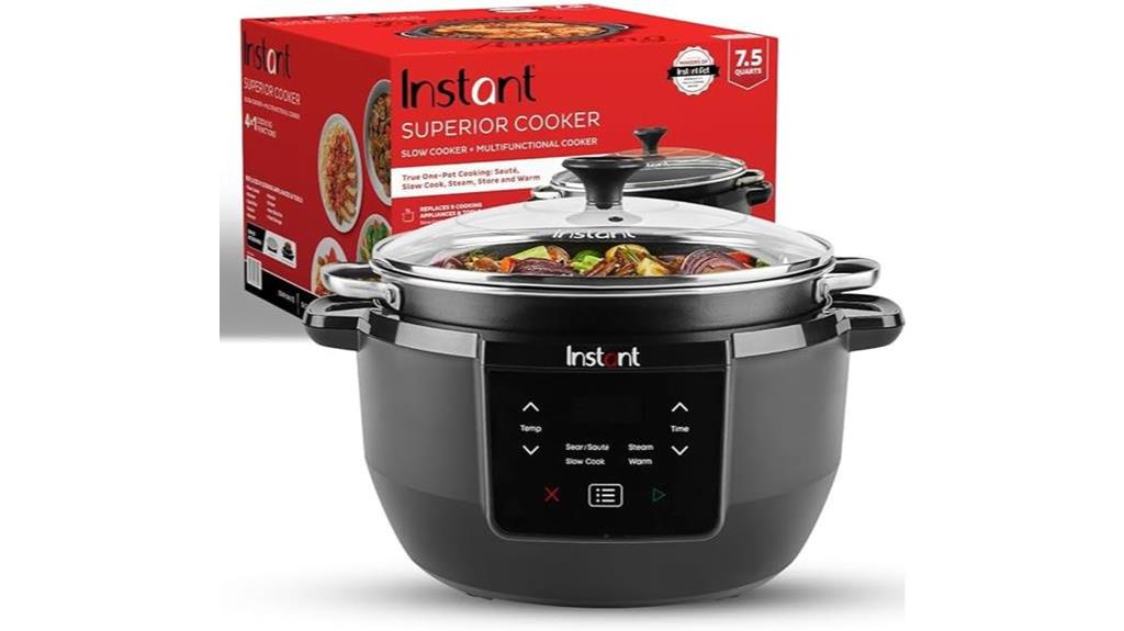 versatile 7 5qt multicooker appliance